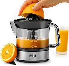 LEBENLANG Electric Citrus Press – 2 Cones & BPA Free I High Juice Yield I 700ml Electric Citrus Press I Orange Juice Squeezer Machine Automatic Fruit Squeezer