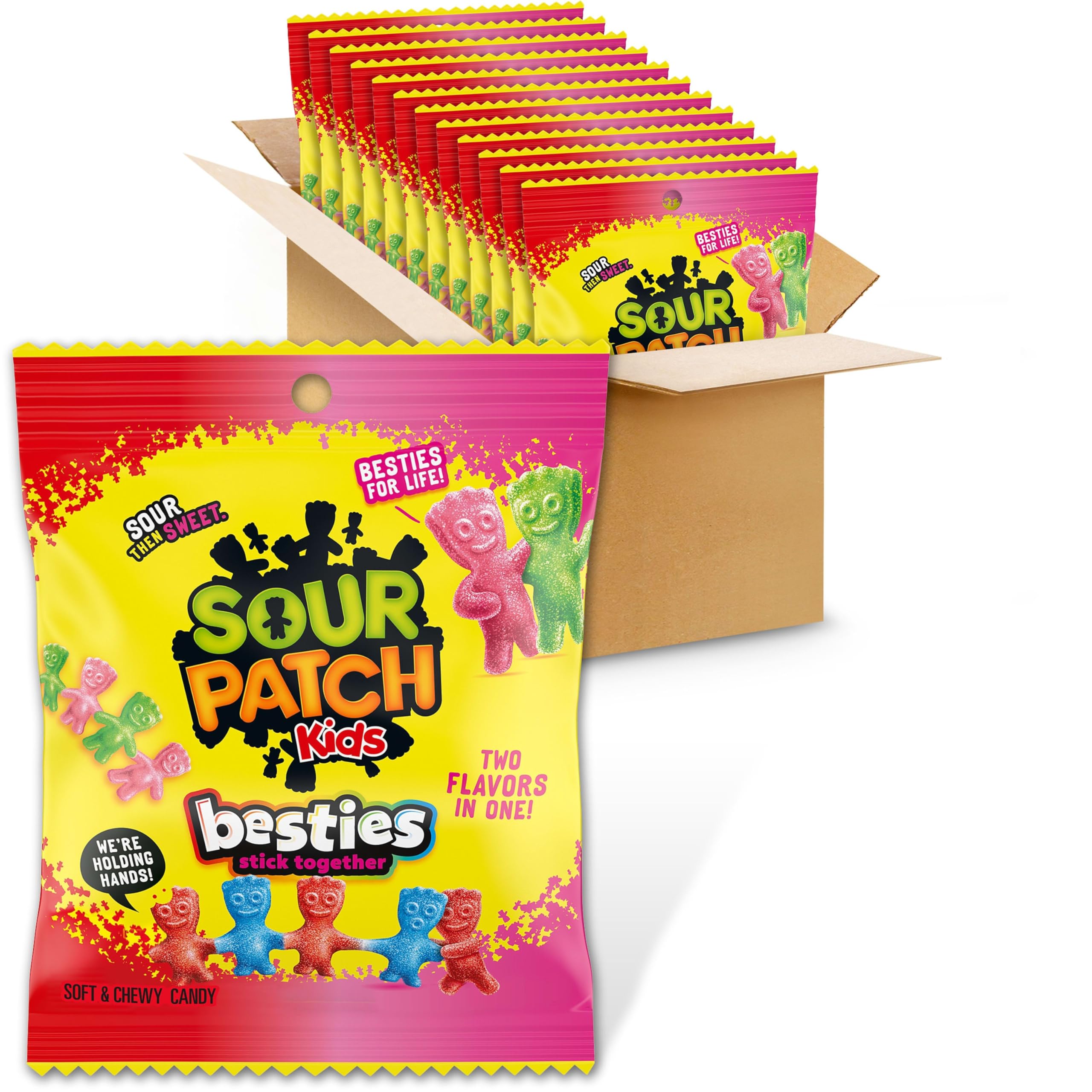 Amazon.com: SOUR PATCH KIDS Besties 2 Flavors in 1 Soft & Chewy