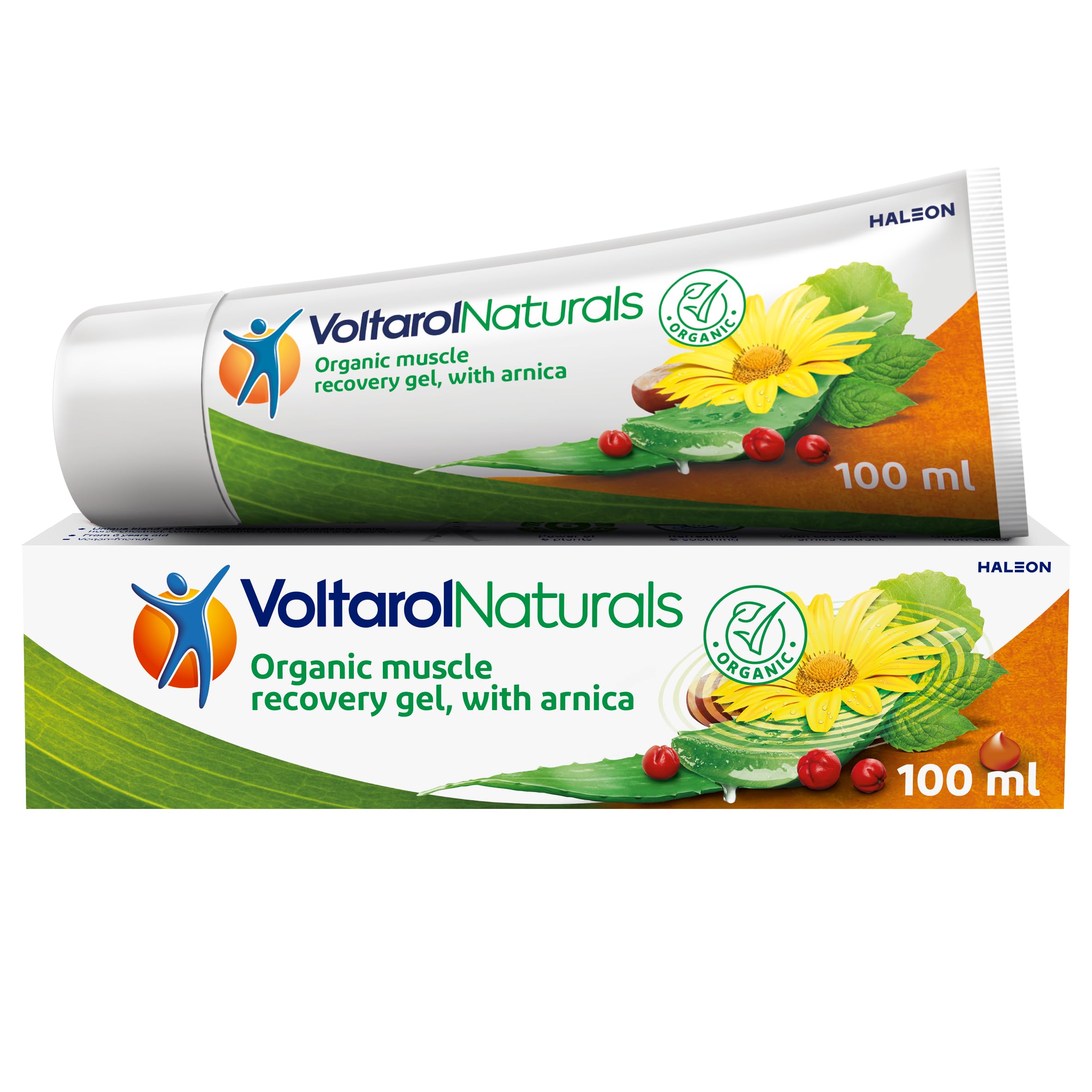 VoltarolNaturals Organic Plant-Based Cooling and Soothing Gel for Neck, Shoulder and Back, 100ml