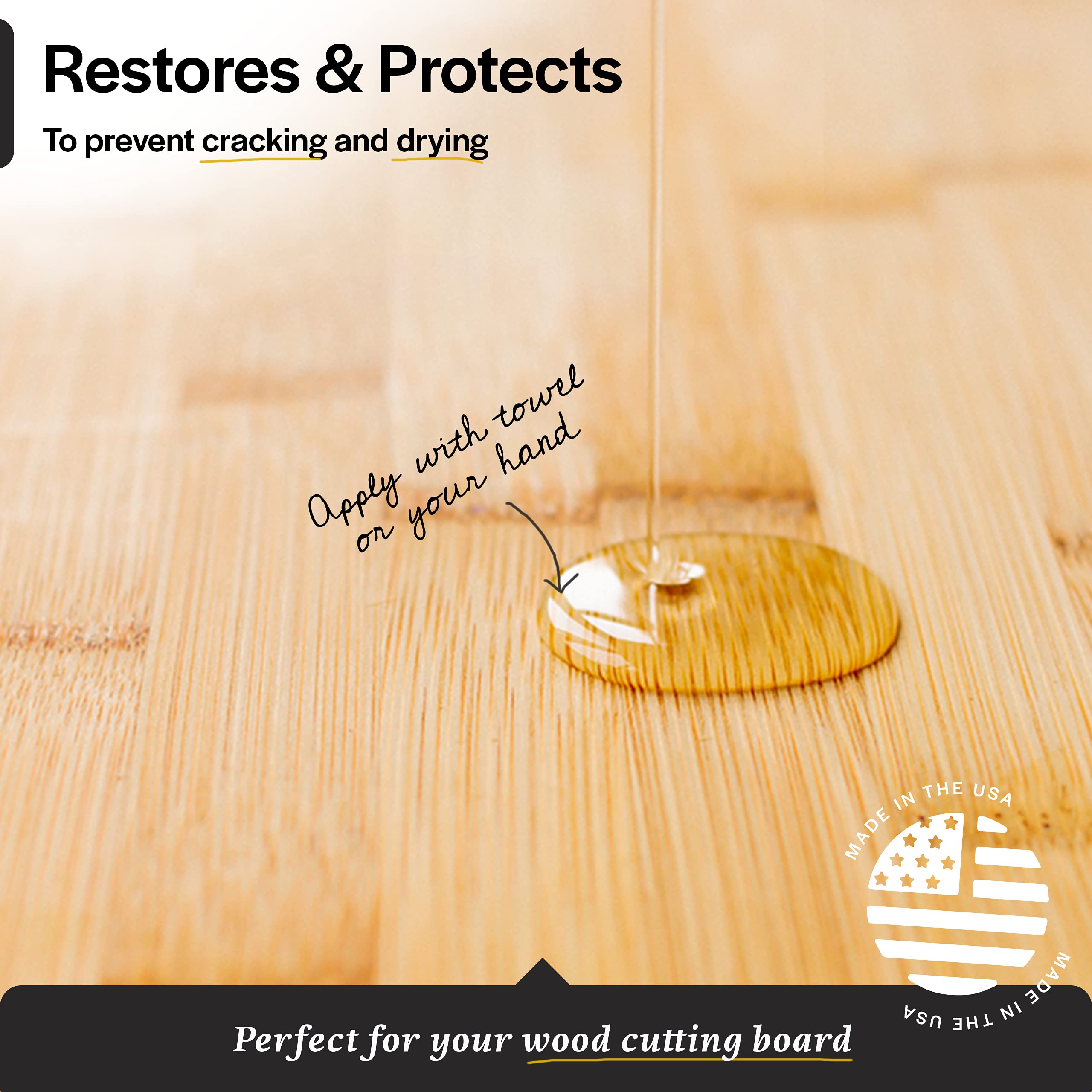 Thirteen Chefs Mineral Oil 128oz Food Grade Conditioner for Wood