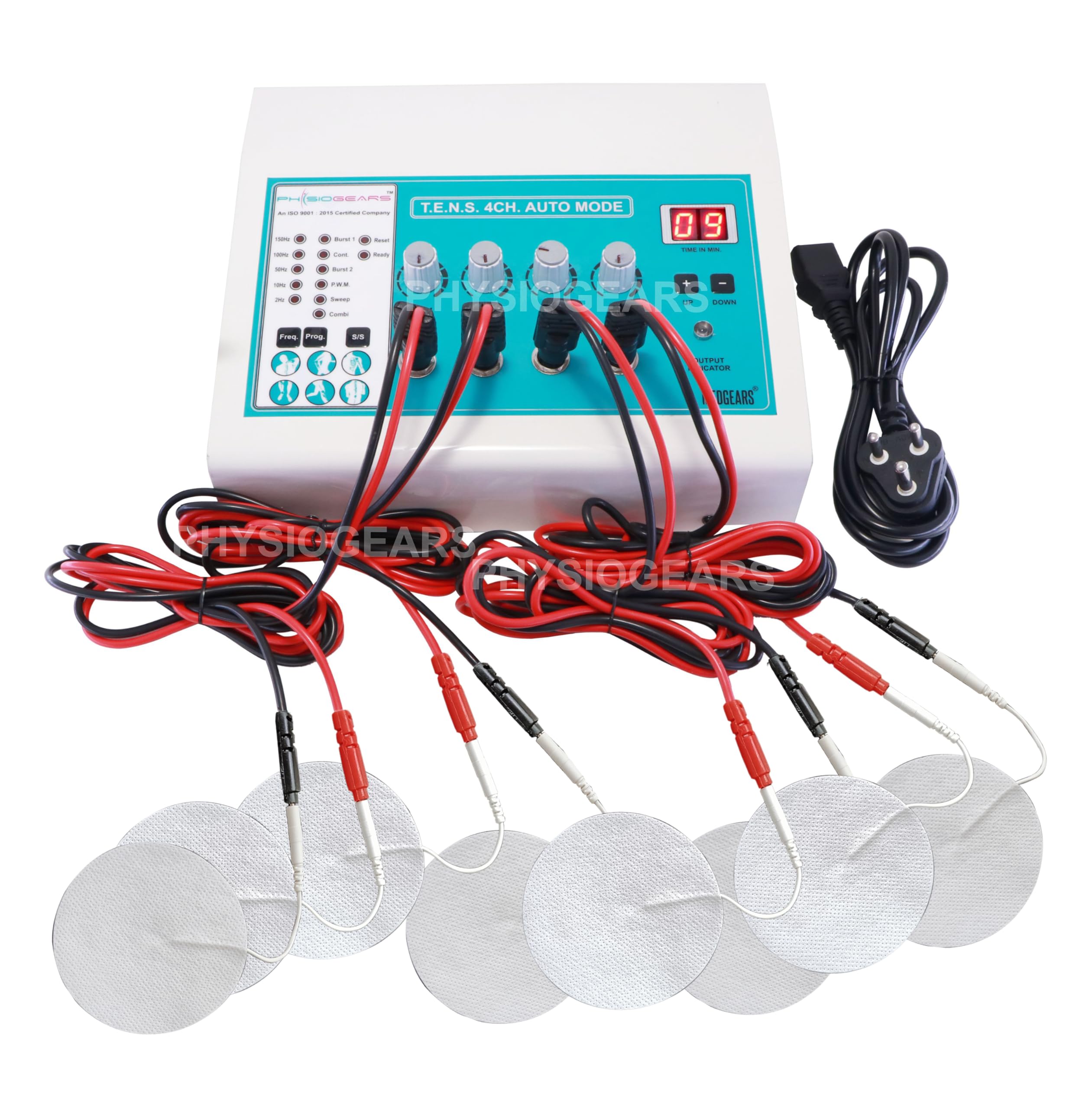 Physiogears 4 Channel Tens Auto Mode Multi-Function Physiotherapy Nerve Stimulator Electrotherapy Physiotherapy Equipment with One Year Warranty All Pain Relief Device (Self-Adhesive Pad) (B0D2DKYLG2) Amazon Price History, Amazon Price Tracker