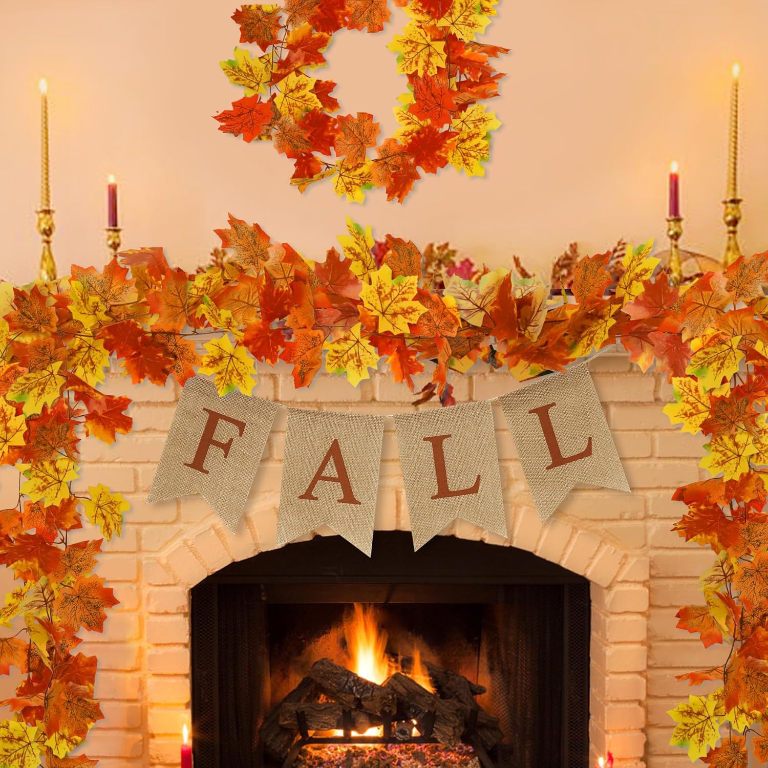 13.2FT Fall Leaves Garland