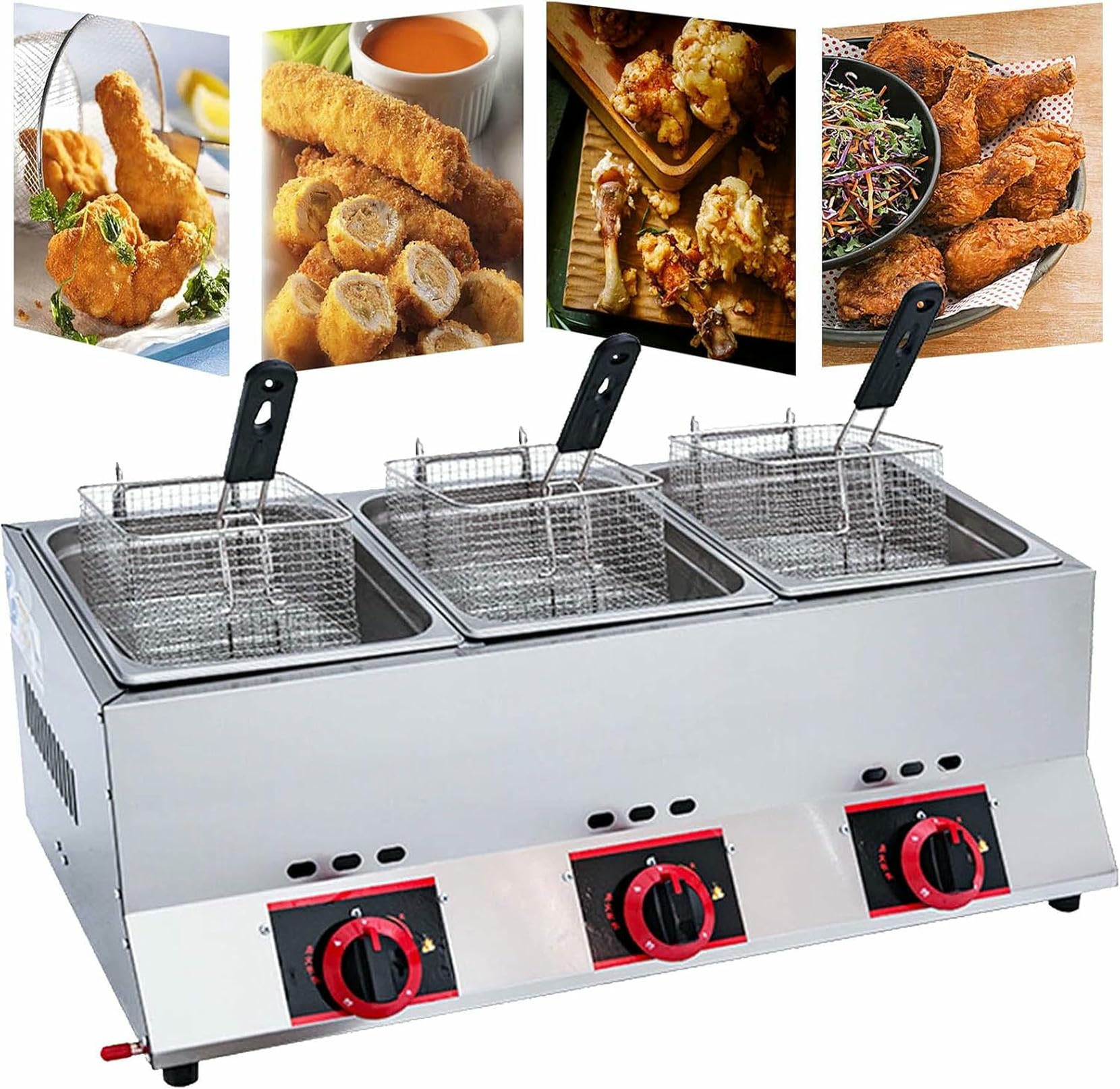 Friteuse à gaz double pour réussir vos frites et poissons de kermesse