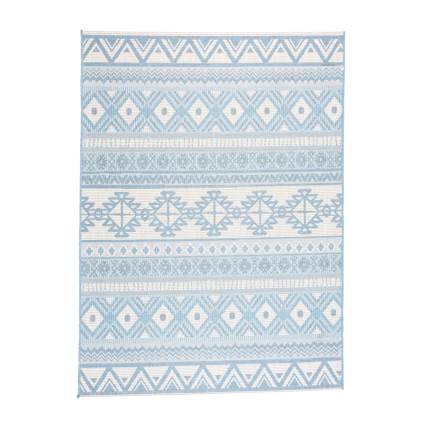 FRAAI | Home & Living In- & Outdoor Teppich - Summer Beyond Hellblau - Wetterfest - Polypropylen - 160x230 cm - Garten/Terrasse - Terrasse Teppich - Outdoor Rug