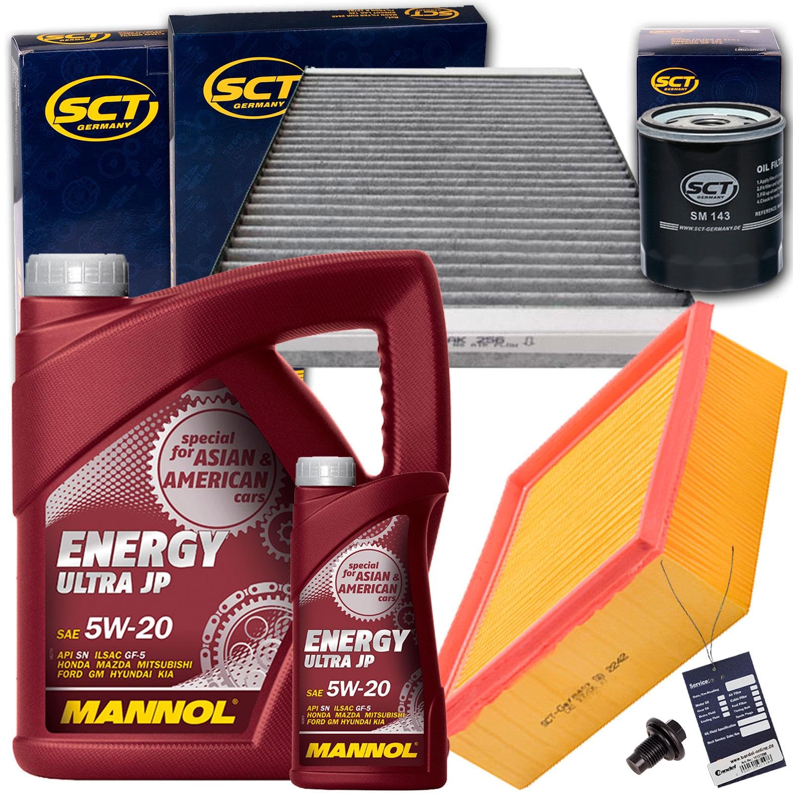 MANN Inspektionspaket 5 L MANNOL Energy 5W-30 Für Hyundai I20 1.4