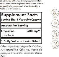 Vista 2 de Solgar – L-Tirosina 500 mg cápsulas vegetales