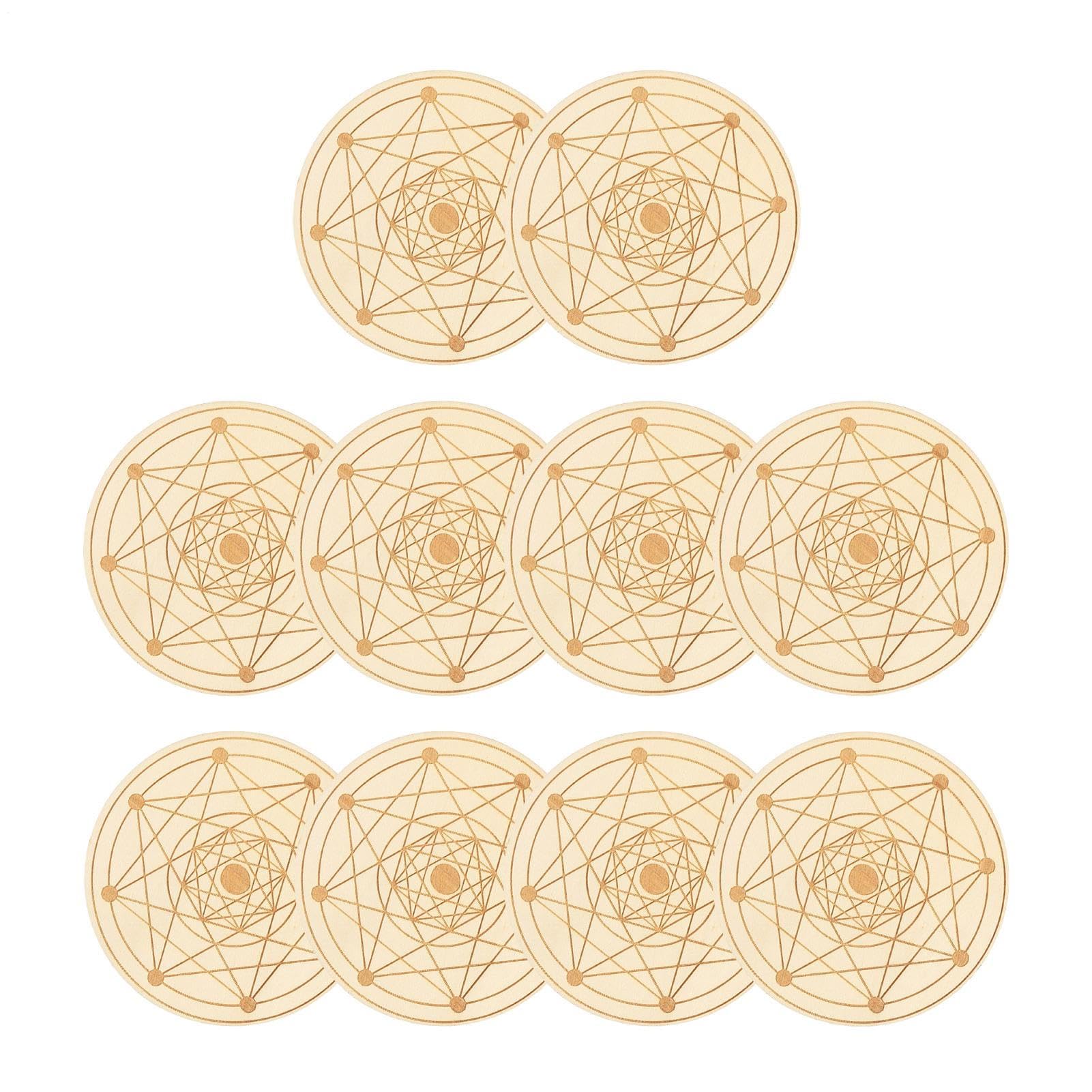 Dessous de verre pour pendaison de crémaillère : décoration bois