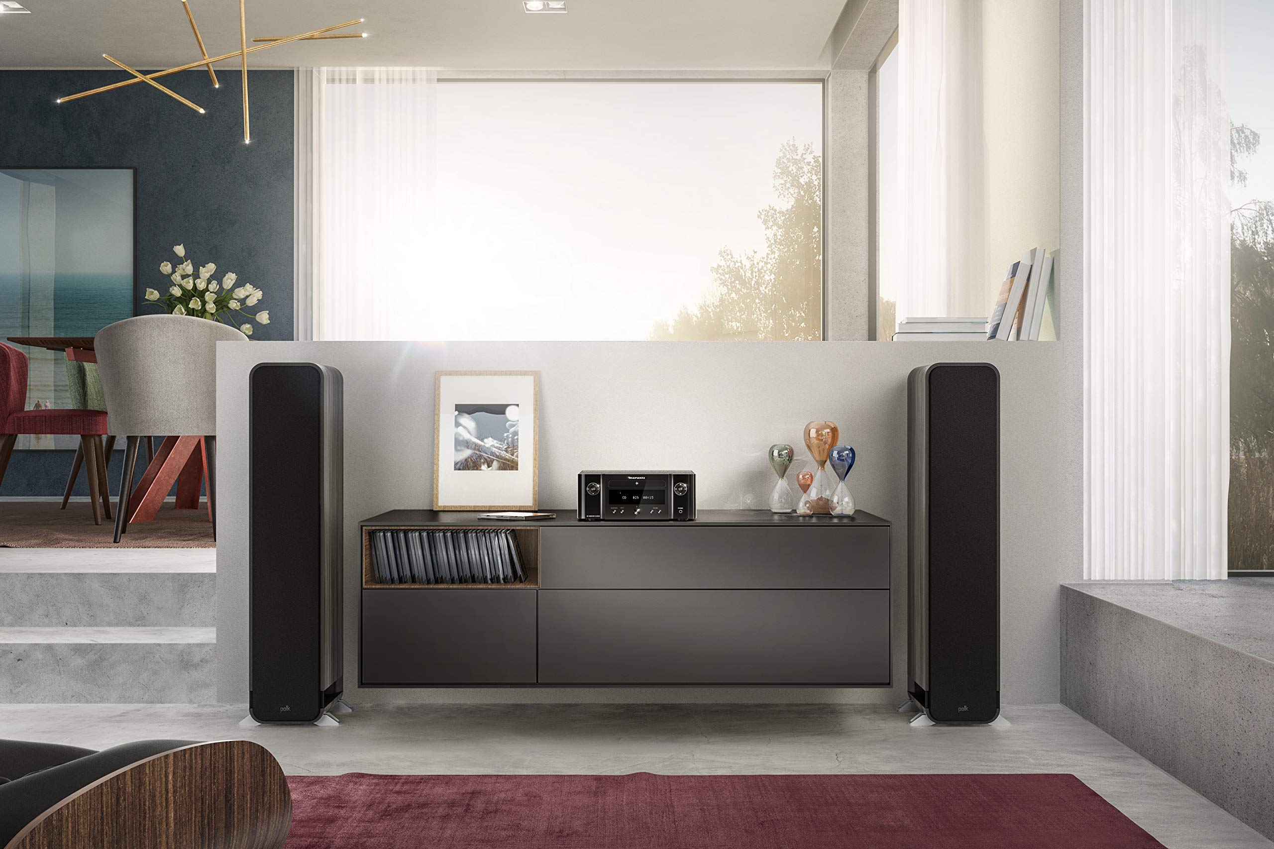 Marantz Melody (M-CR412) HiFi Anlage, CD-Player, DAB+ Radio, Bluetooth, 2 Optische TV-Eingänge, USB-Eingang