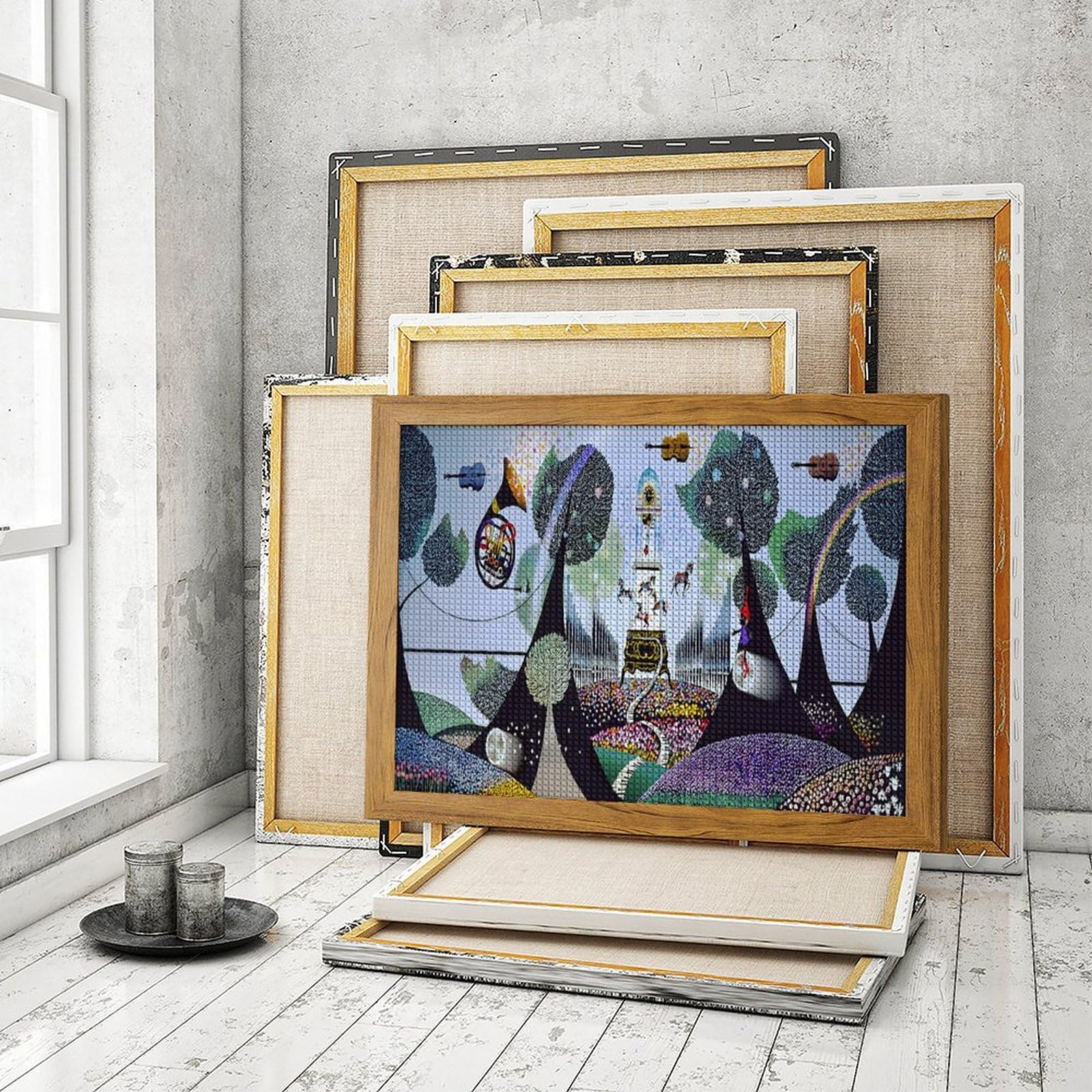 Amazon.co.jp: 藤城清治 花園のシンフォニー ダイヤモンド画 5D