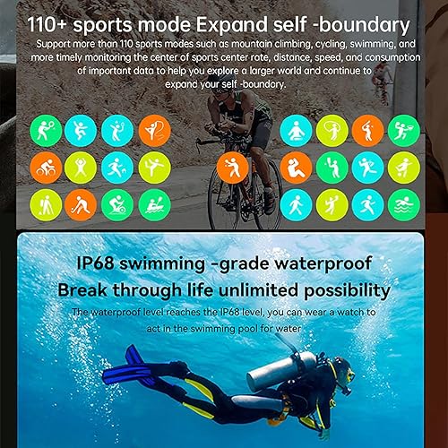 Miniatura 2 de Gard Pro Ultra Smart Watch, rastreador de actividad física con reloj de natación IP68, monitor de salud para frecuencia cardíaca, sueño, pantalla
