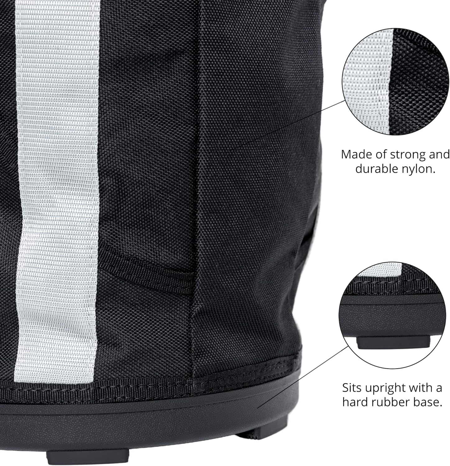 Lacrosse Ball Bag With Shoulder Strap 19x12 Inch| Holds up to 60+ Balls | Durable & Comfortable Bag for Coaches, Men, Women, Youth, Players