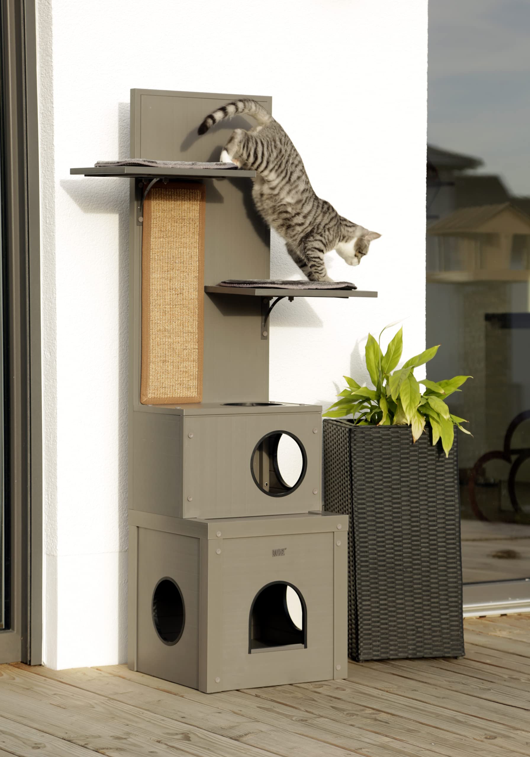 Kerbl Pet ECO-Katzenspielhaus Alex 42x42x152,5 cm