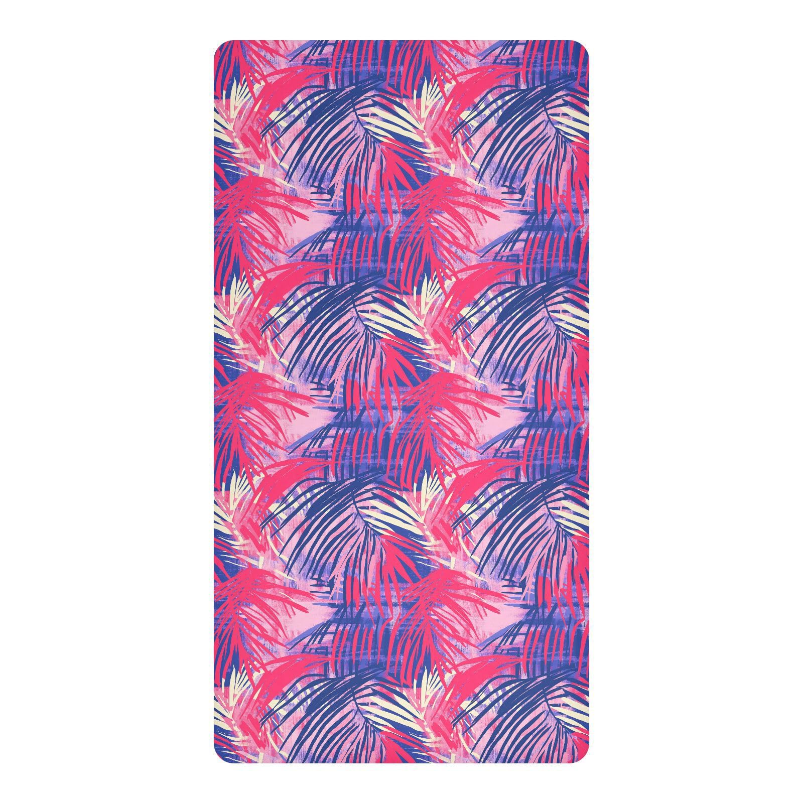 Draps de berceau imperméables bébé garçon feuilles tropicales 132 x 71 cm