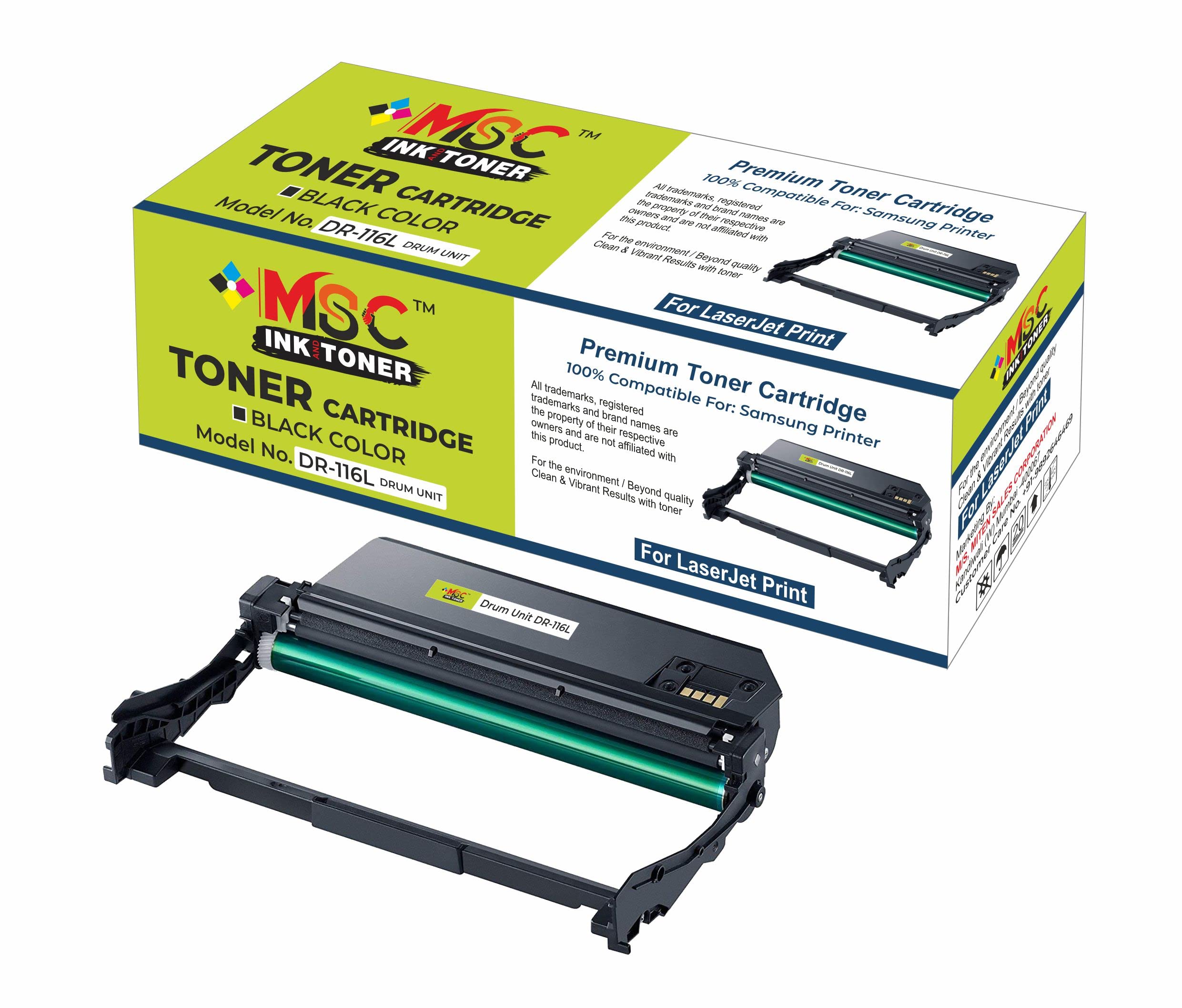 MSC INK AND TONER 116L Drum Unit Compatible for Samsungg 116L Use in Samsung Laserjet Xpress SL-M2625, SL- M2626, SL-M2675, SL-M2676, SL-M2825, SL-M2826,SL-M2875, SL-M2876, SL-M2876ND Printer 116L DR (B0C1PDG487) Amazon Price History, Amazon Price Tracker
