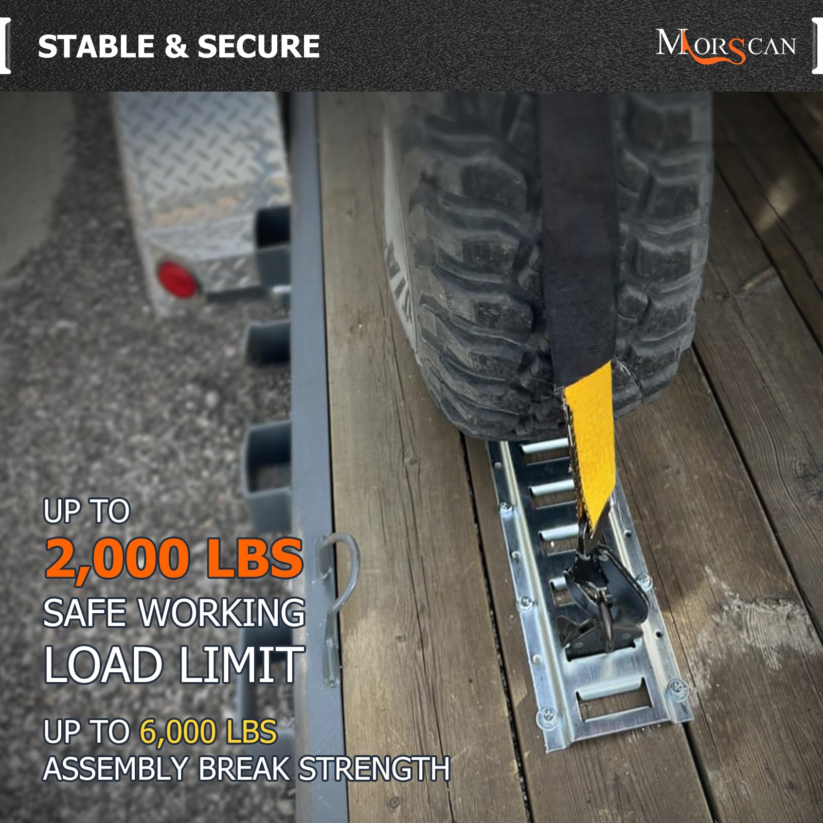 Confezione da 10 ancoraggi ad anello E-Track extra resistenti, neri, 0,9 kg, carico di lavoro in acciaio, accessori per camion, rimorchi, pianali, moto, ATV