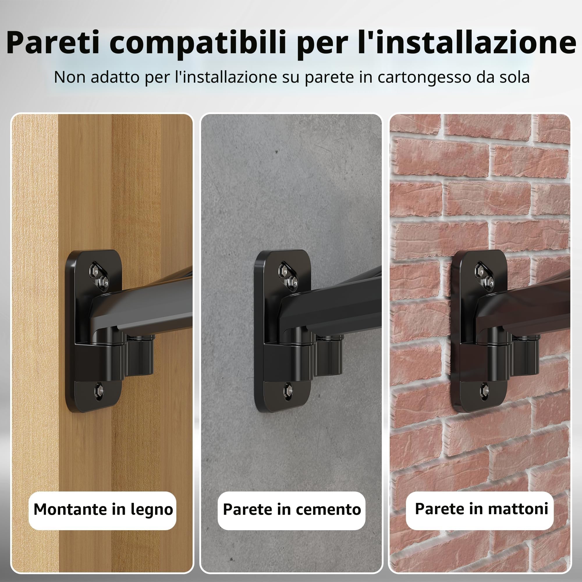 BONTEC Braccio Monitor Doppio 13-32", Braccio a Molla a Gas Regolabile in Altezza, Inclinazione, Rotazione, Supporta fino a 9KG, VESA 75x75, 100x100 mm