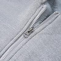 Vista 5 de JiangWu - Abrigo con capucha y forro de sherpa de vellón para mujer, chaqueta gruesa, cálida y a la moda para invierno