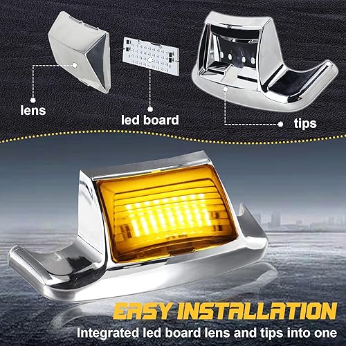 Miniatura 10 de QUASCO Luces de guardabarros delanteros y traseros, luz trasera de freno LED compatible con Harley Electra Glide Road King Softail Heritage Touring