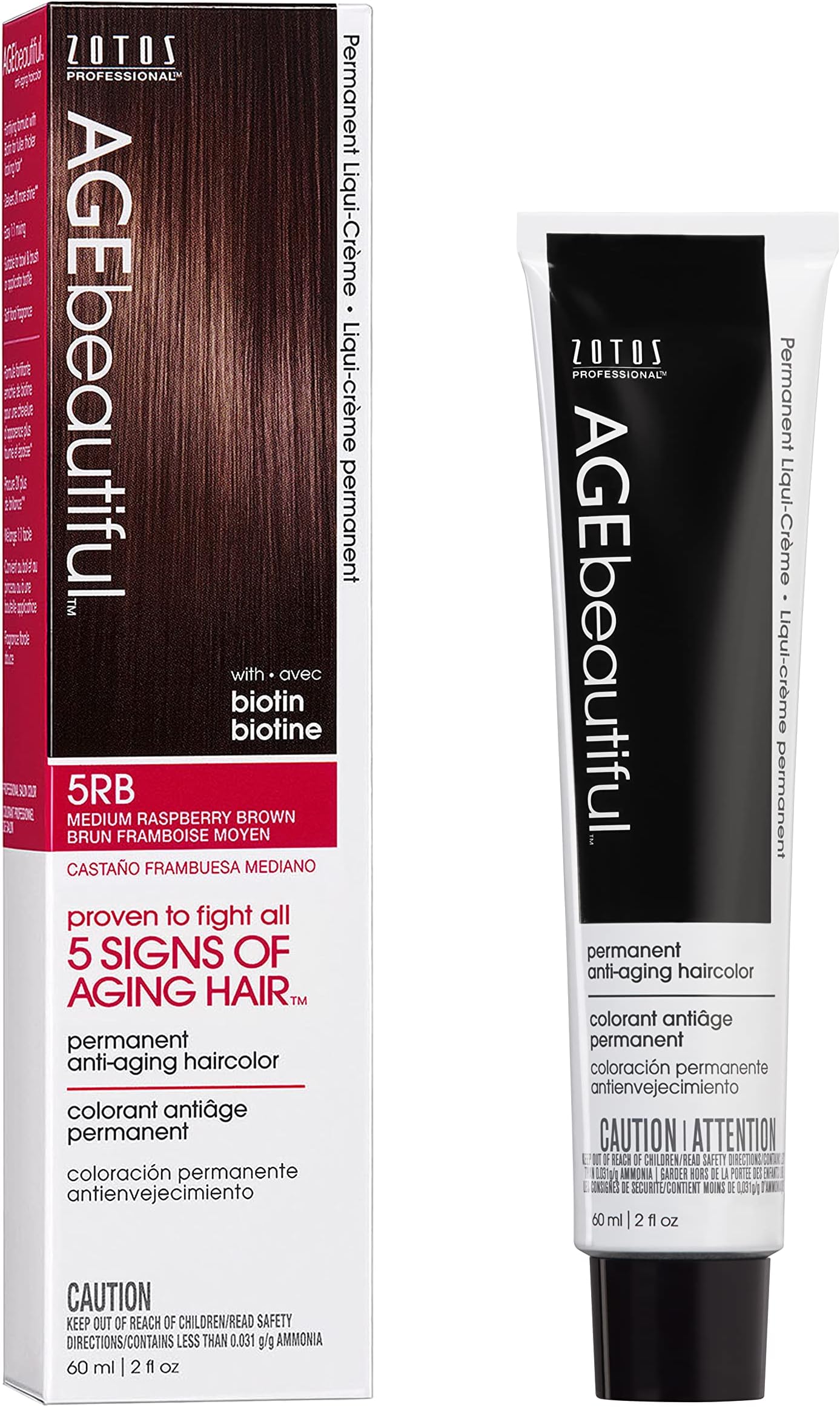 AGE beautiful Liqui-Creme 5Rb Medium Raspberry Brown, 2-Ounce