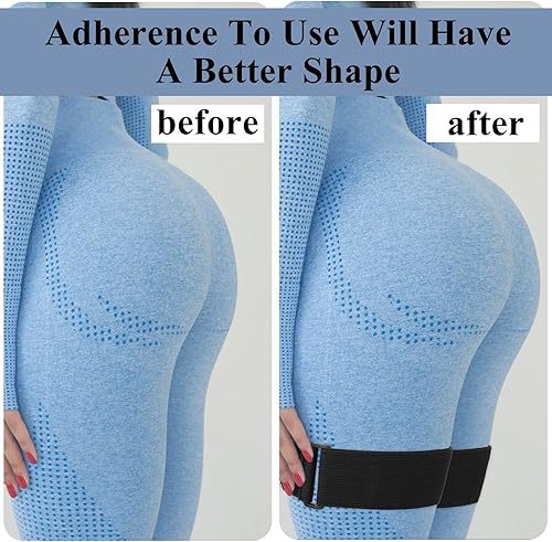 Miniatura 3 de TIESOME 2 bandas de oclusión para mujer, glúteos para construcción de cadera, restricción de flujo sanguíneo, bandas de resistencia para glúteos,