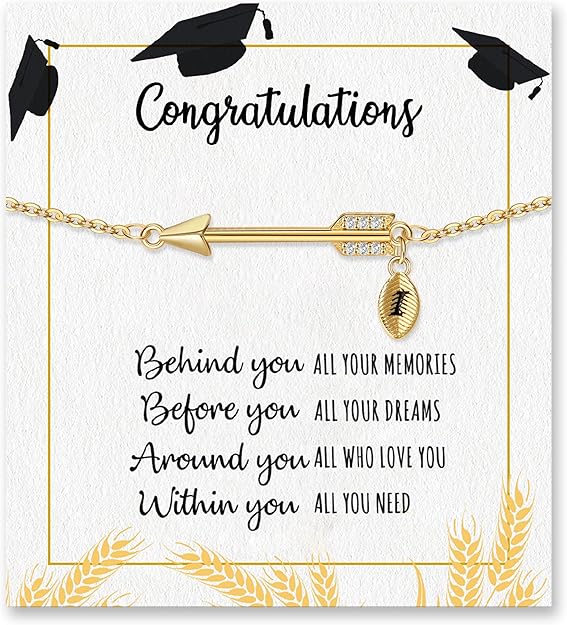Graduation Gifts for Her 2025, 2025 Graduation Gifts High School College Graduation Gifts for Teen Girls 5th 8th Grade Masters Degree Grads Initial Bracelets for Women Letter A-Z Charm Bracelet Daughter Niece Granddaughter Girlfriend Jewelry