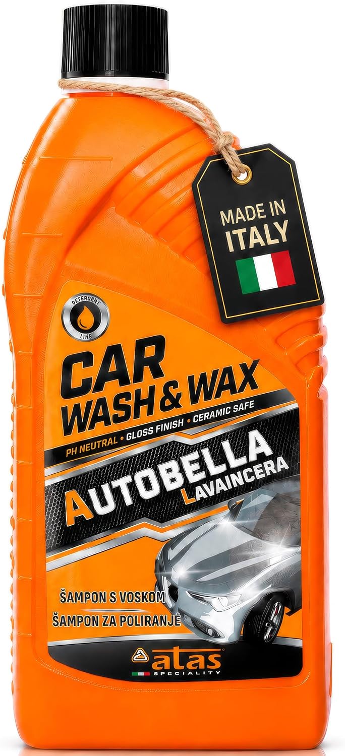 ATAS AUTOBELLA Car Wash Soap & Wax - 100:1 Concentrated Car Shampoo