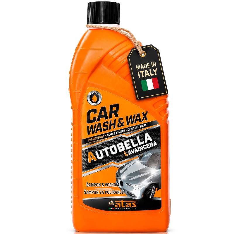 ATAS SPECIALITY AUTOBELLA Shampoo Automotivo com Cera Concentrado 100:1, 1 L