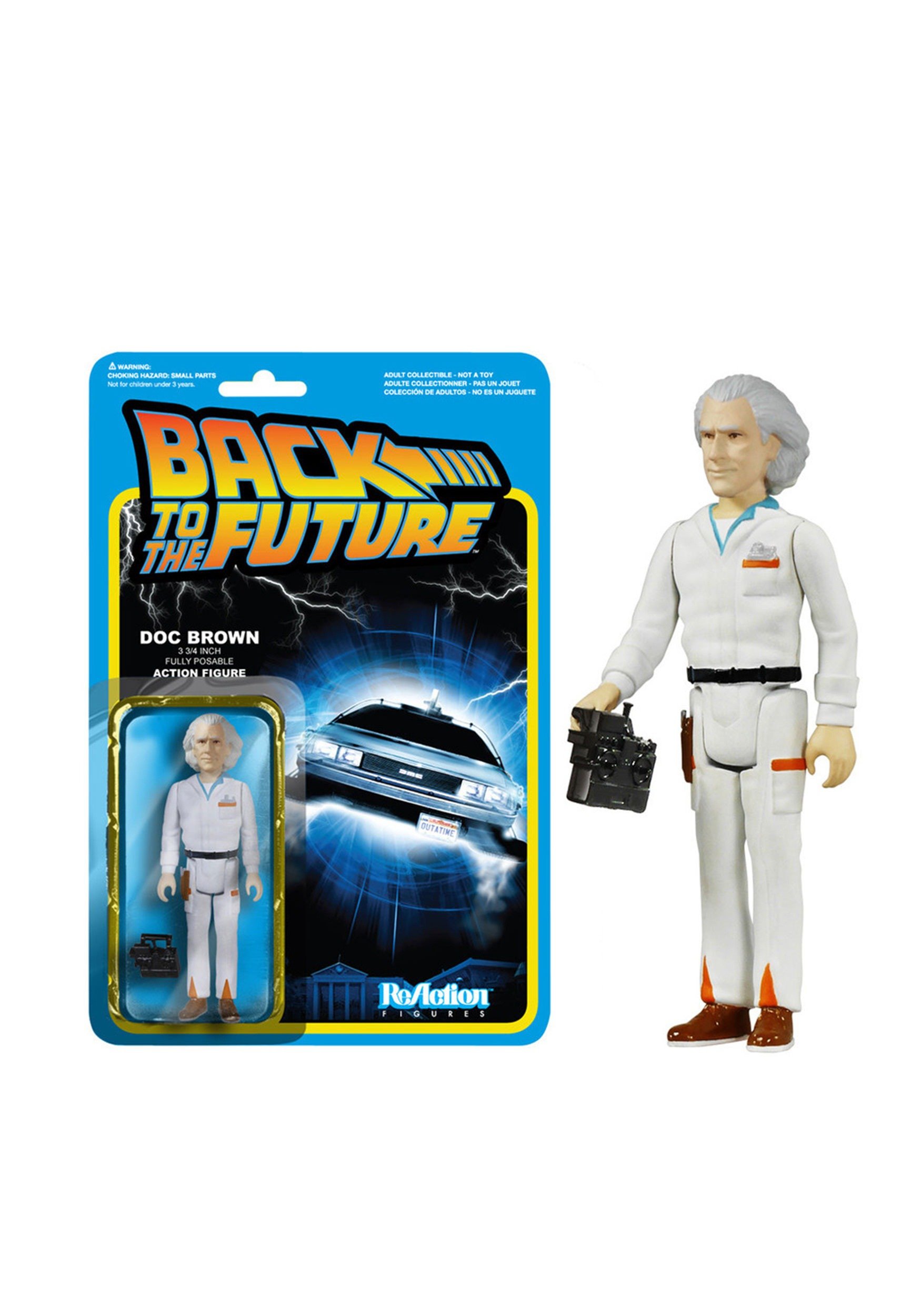 Funko Back to The Future Doc Emmett Brown ReAction Figure