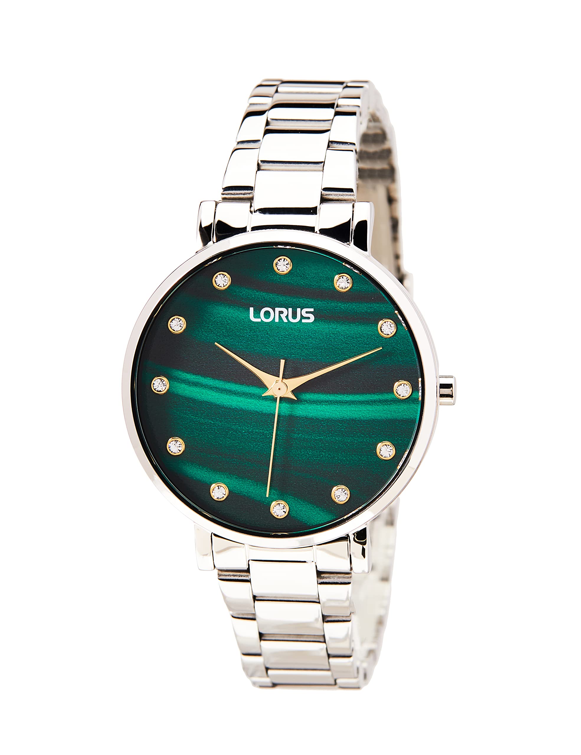 Lorus Damen-Uhr Quarz Edelstahl mit Metallband,Gold