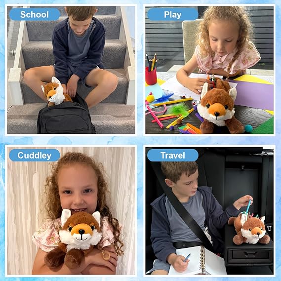 Fashion Stationery Cute Fox Plush Pencil Case for Kids