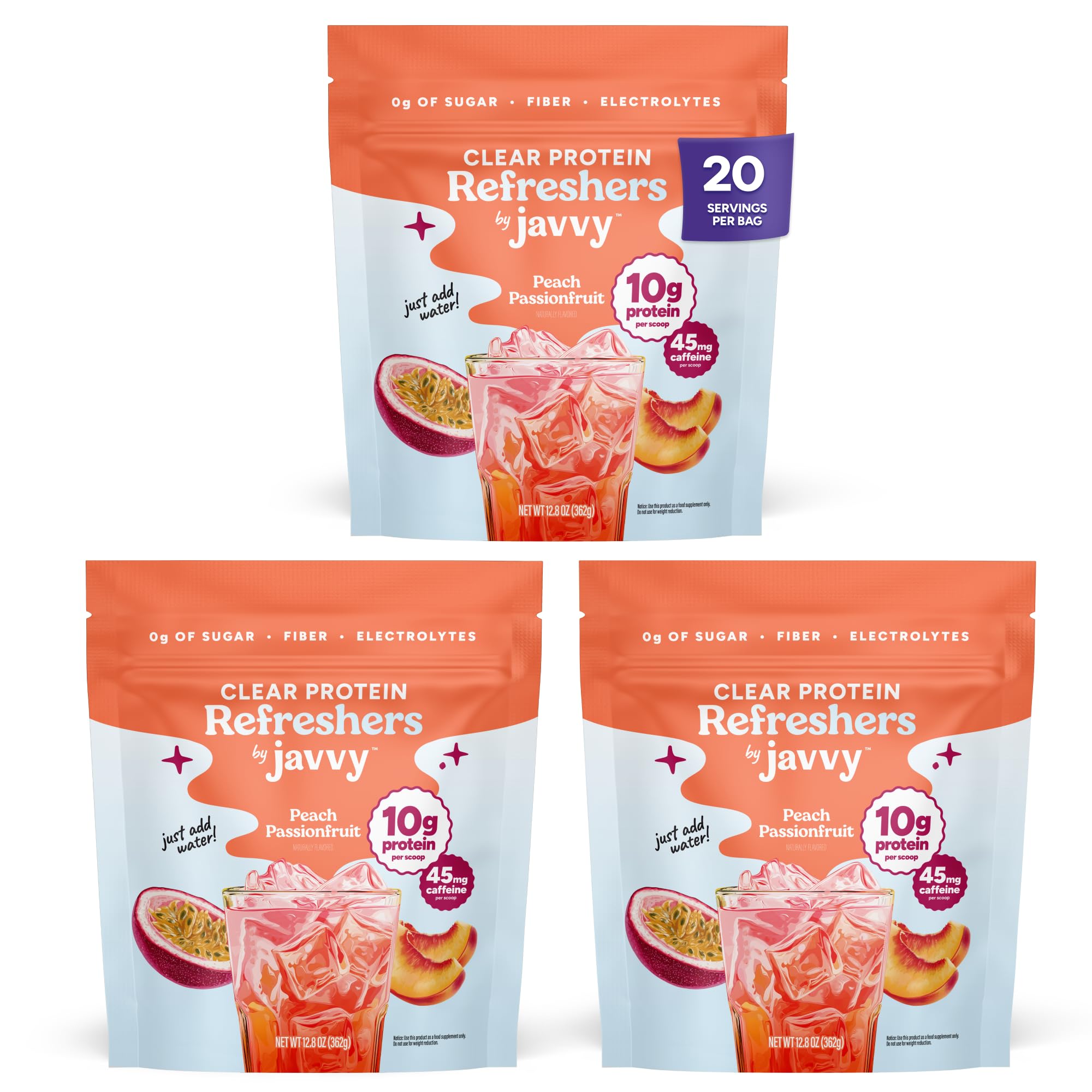 Javvy Clear Protein Powder with Clear Whey Protein, Strawberry Berry Acai — Amazon image 26