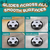 Vista 6 de Pelota de fútbol led luminosa, flotante, para niños y niñas de 3, 4, 5, 6, 7, 8, 9, 10, 11 y 12 años