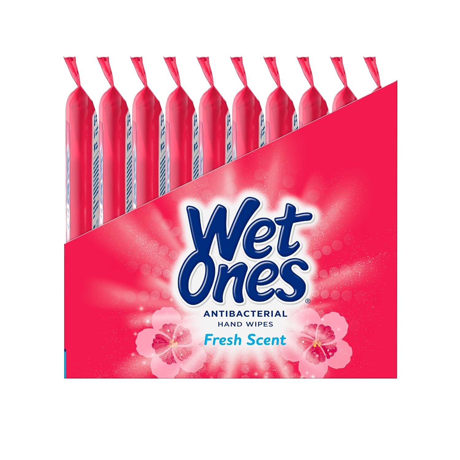 Wet Ones Antibacterial Hand Wipes | Travel Wipes Case, 20 ct Travel Size (30 pack)