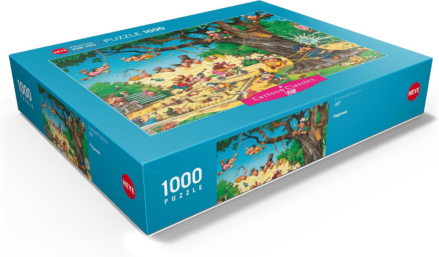 MyPuzzle Playground - Jean-Jacques Loup - Cartoon Classics - Premium 1000 Piece Jigsaw Puzzle for Adults