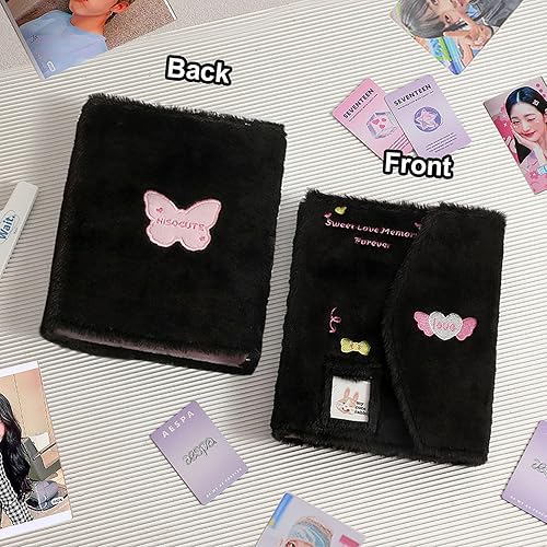 Miniatura 3 de SZHTSWU Carpeta A5 Kpop - Álbum de fotos de felpa con 20 fundas interiores de 3 pulgadas para álbum de fotos en hojas sueltas, rellenable, 6