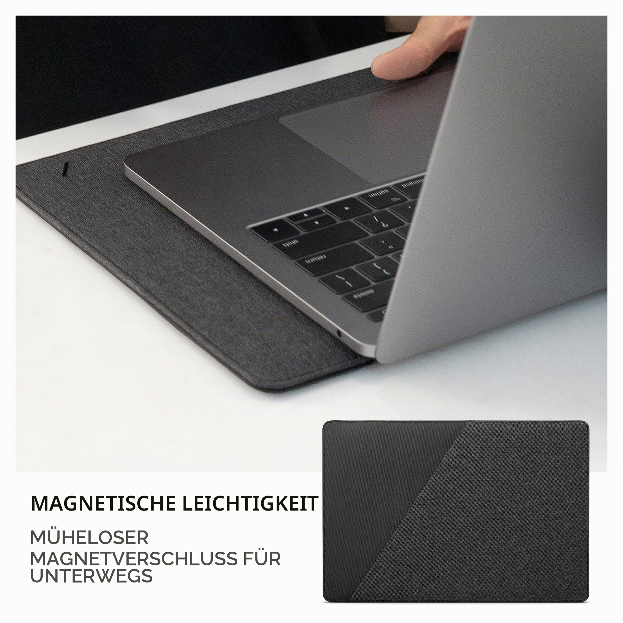 Native Union Stow Slim für MacBook Pro 13“(2016-2020) MacBook Air 13“(Retina) – Premium MacBook-Hülle mit magnetischem Verschluss für einen… – Ansicht 6
