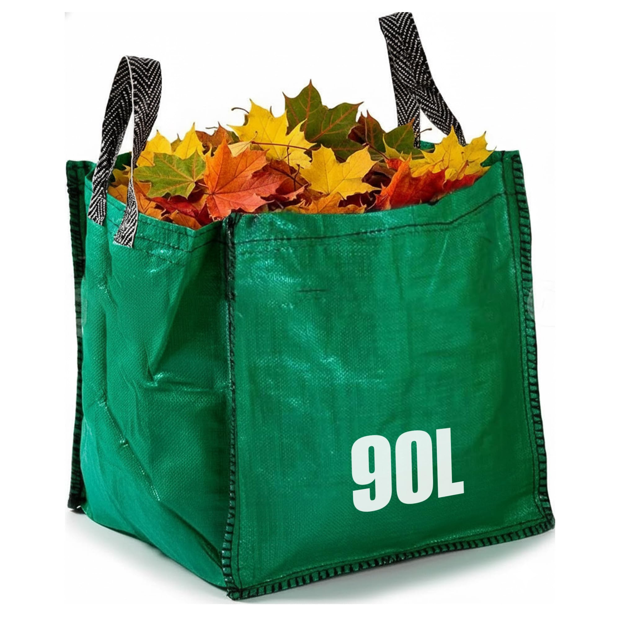 GroundMaster 90L Garden Waste Bags with Handles, Pack of 5, Heavy Duty