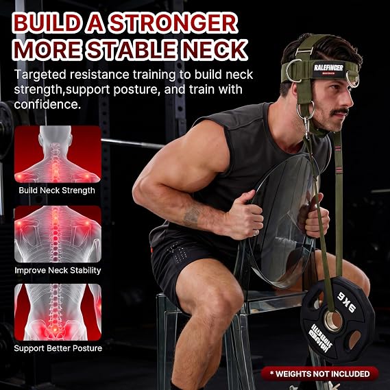 Neck Exerciser and Neck Trainer- Neck Training with 30lb Resistance Bands,Neck Strengthener Workout Equipment