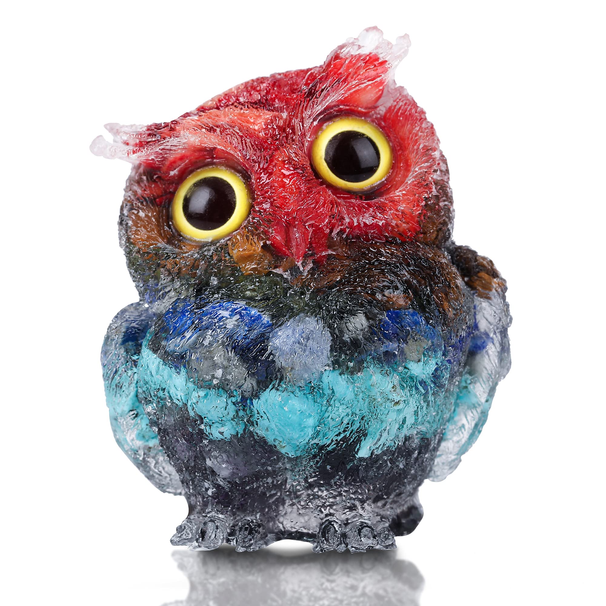 2pcs 2.4in Handcrafted Owl Natural Crystal Stone Epoxy Resin Figurines Collectibles Colorful Ornaments Gifts Desktop Decoration Home Interior Space R 946c76a2 C5d2 497b 8717 060458257eb4.b16643eb2424e6992ba8e7b425162806 11 thumbnail image