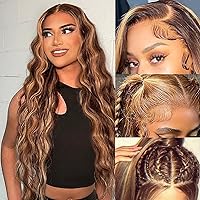 Vista 10 de Wavymy Wear and Go - Pelucas de cabello humano sin pegamento, precortadas 6x4, peluca lacia estilo Bob de 6 x 4, pelucas de cabello humano