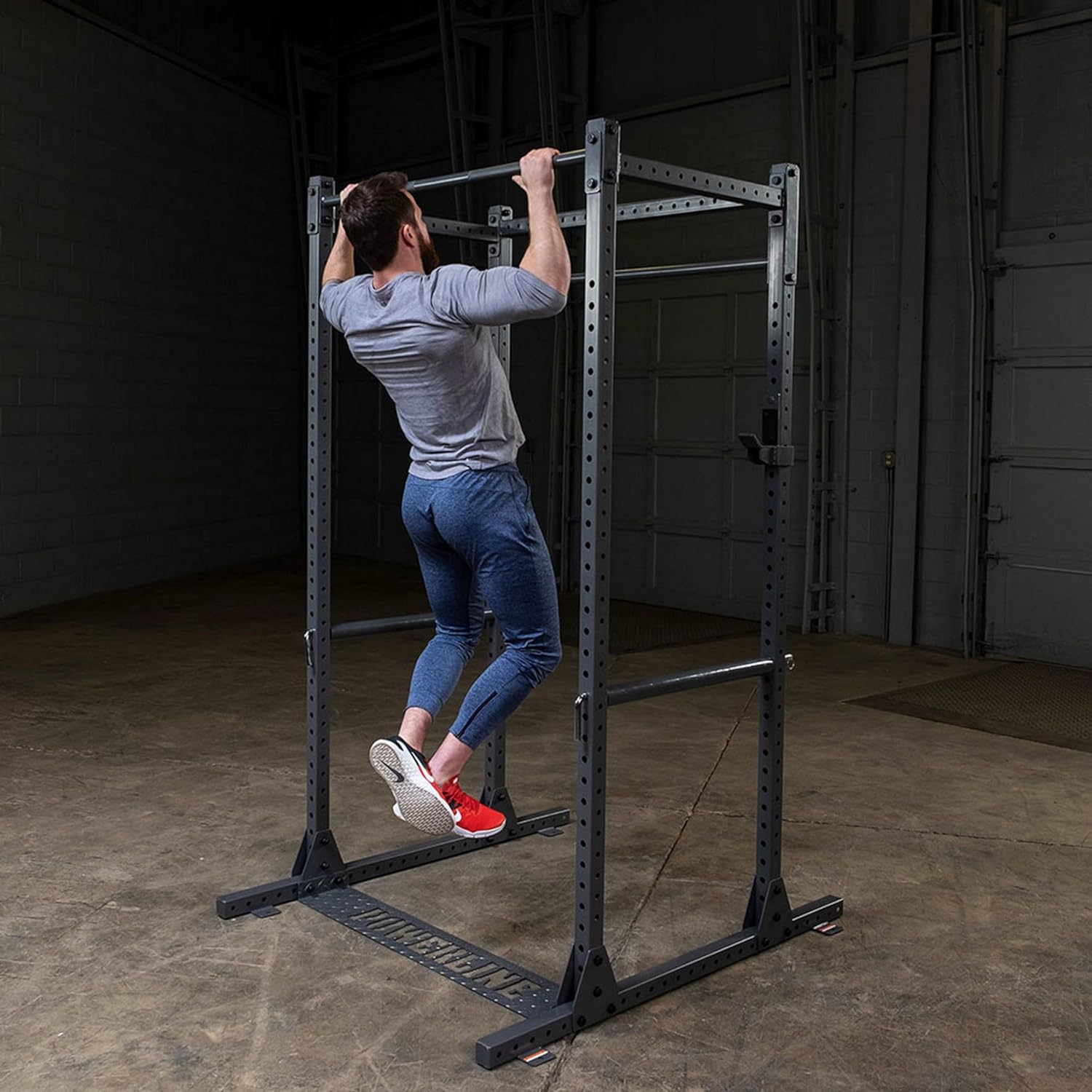 Body-Solid Powerline (PPR1000) Power Rack - Steel Frame Squat Cage with J-Cups and Safety Pipes for Home Gym Strength Training Body-Solid Powerline (PPR1000) Power Rack - Steel Frame Squat Cage with J-Cups and Safety Pipes for Home Gym Strength Training