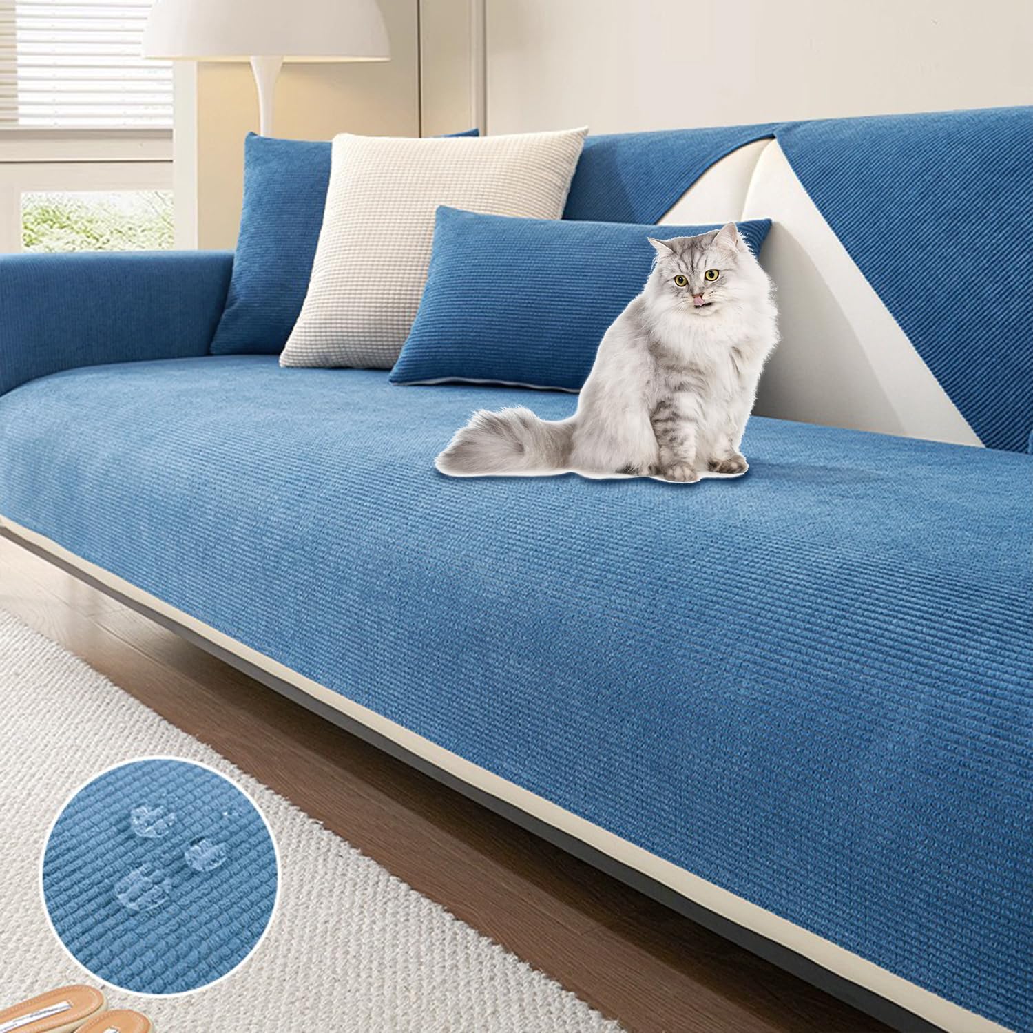 Housse de canapé imperméable pour protéger le salon des enfants et animaux