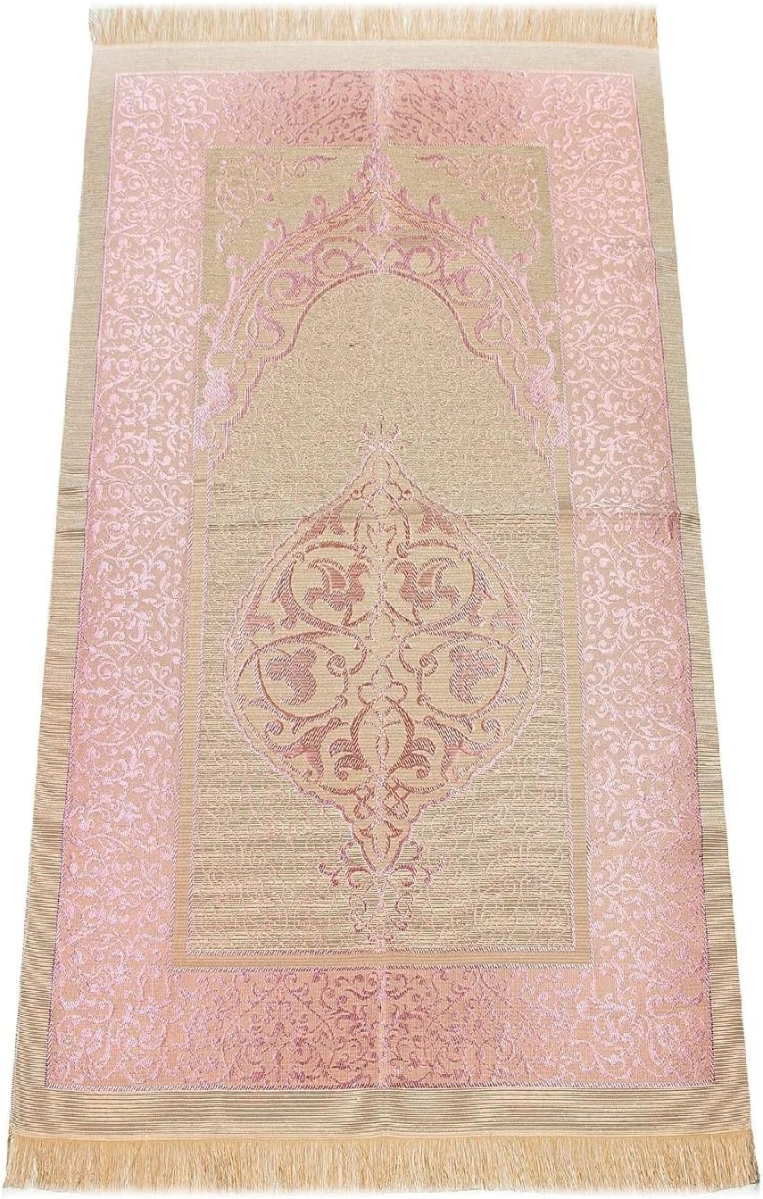 ihvan online Lüks Açık Renk Osmanlı Tafta Seccade - 0210 (Pembe)