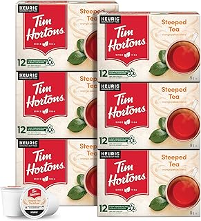 Tim Hortons Steeped Orange Pekoe Tea, Single Serve Keurig K-Cup Pods, 72 Count