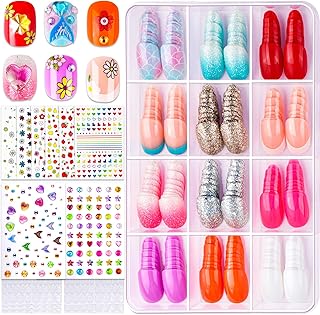 FANDAMEI Press On Nails for Girls, 12 Style Press On Nails for Kids, 6