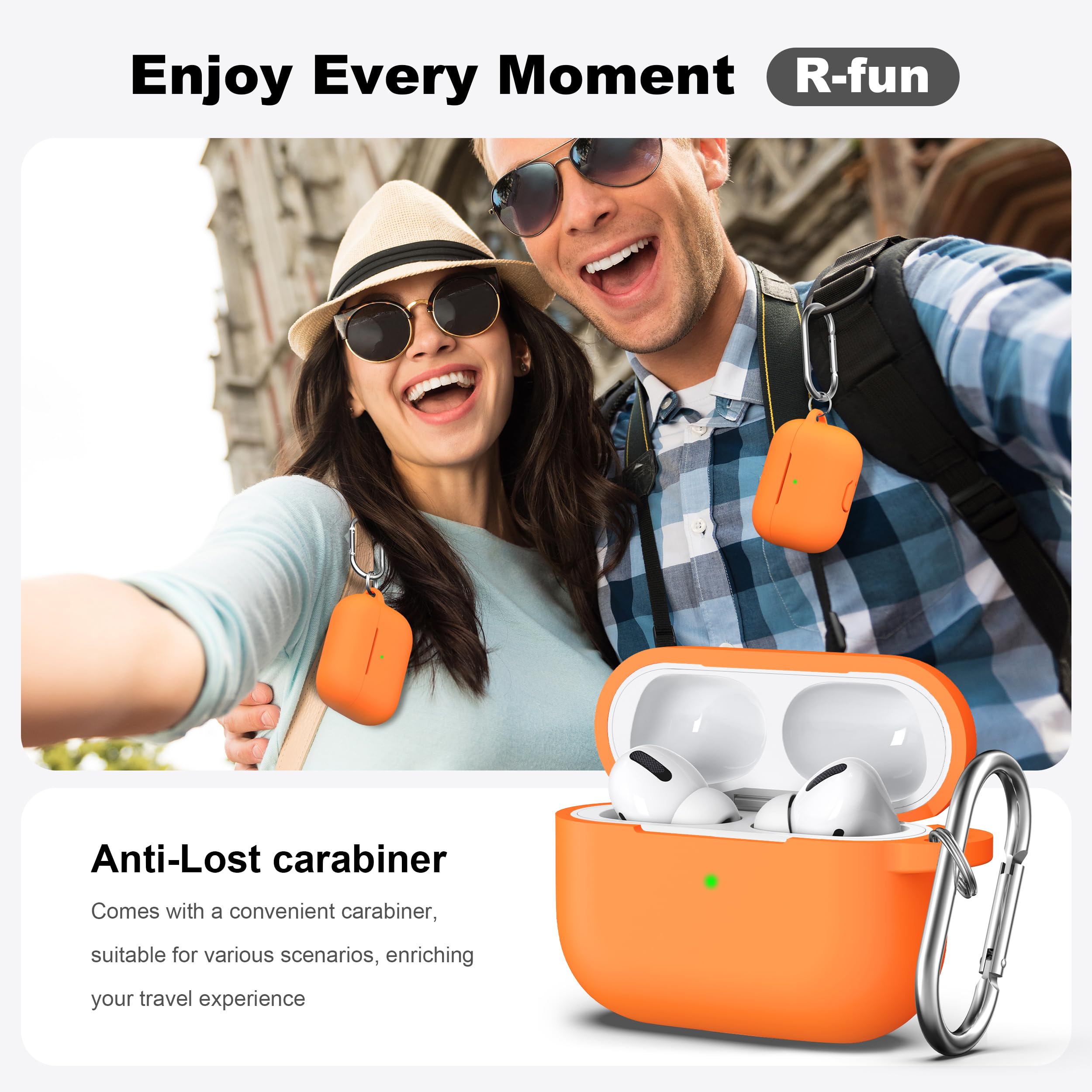 URGARMEE シリコン保護ケース AirPodsPro オレンジ 汚れ防止 URGARMEE シリコン保護ケース AirPodsPro オレンジ 汚れ防止 URGARMEE