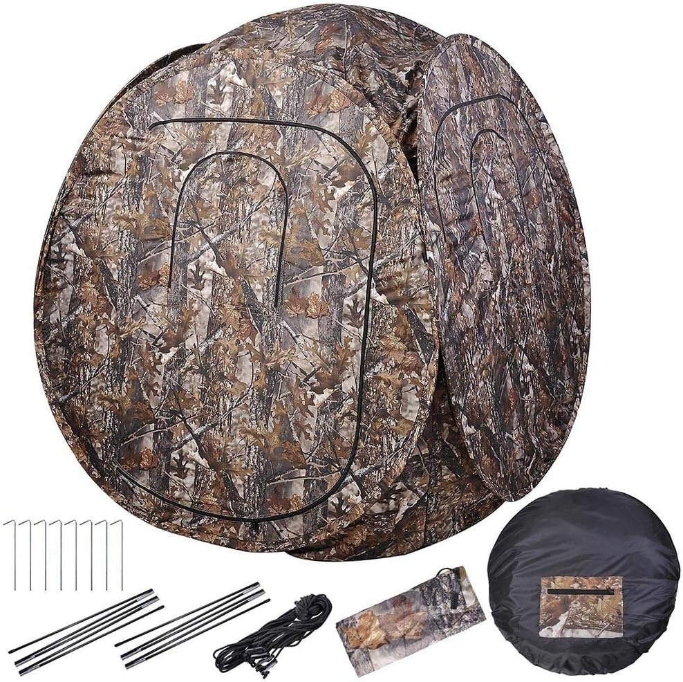 ASC 2 Person Portable Camo Pop Up Ground Hunting Blind