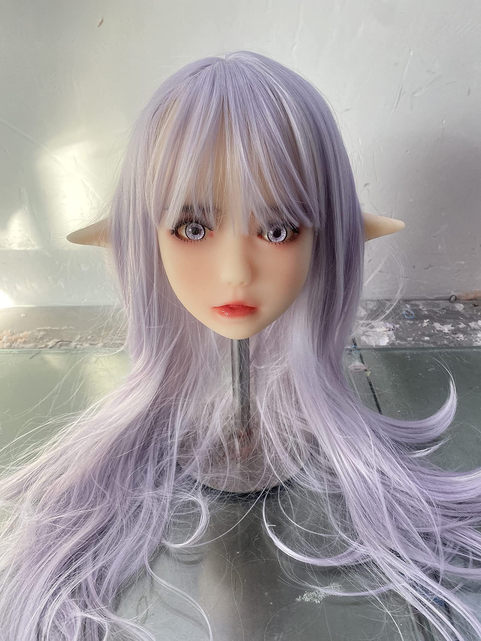 Amazon | A FIR 美しくチャーミングなエルフ人形の頭 口穴付き