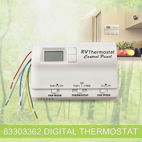 Miniatura 3 de 83303362 Termostato digital compatible con termostato Coleman 83303362, repuesto para termostato de pared T-Stat Heat/Cool