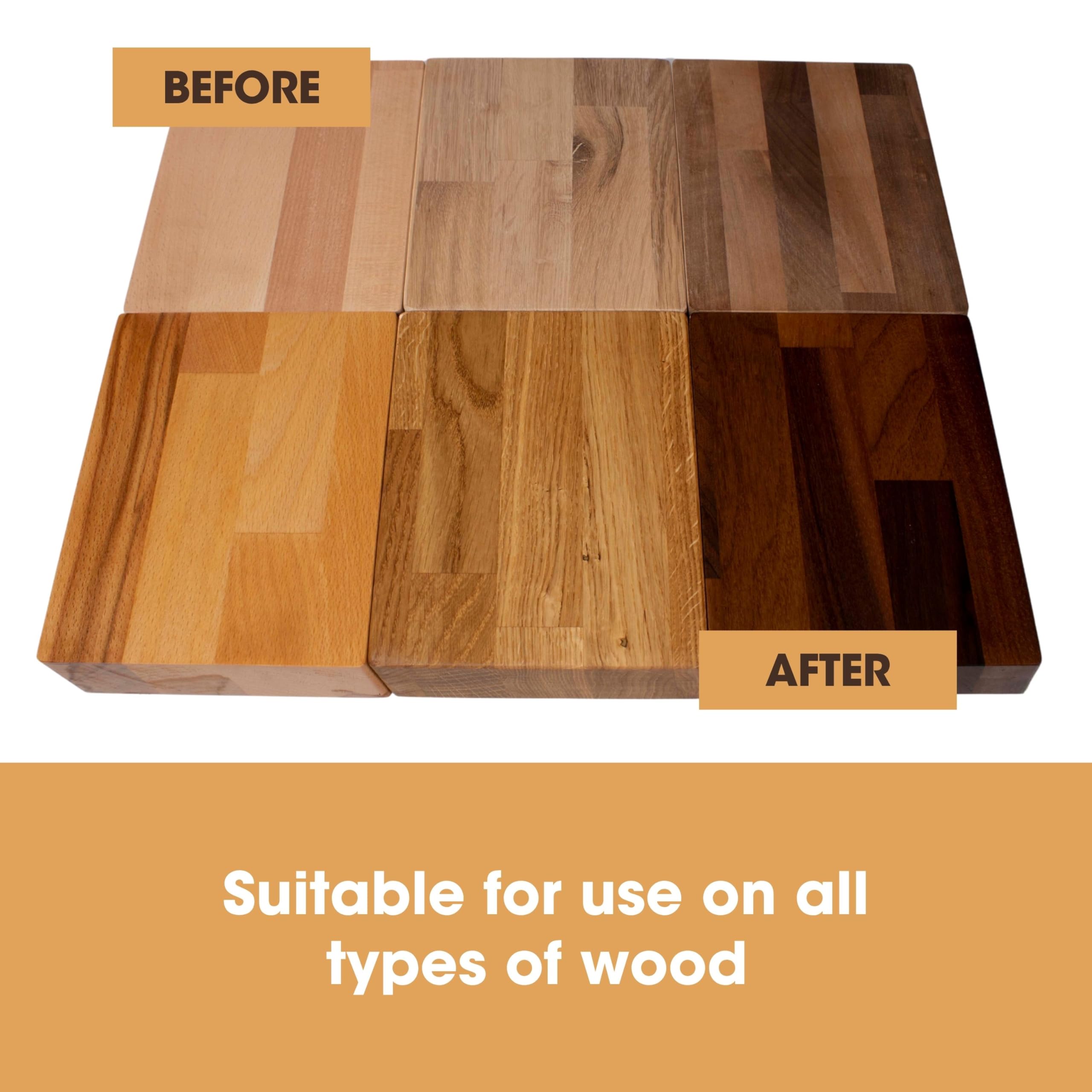 Furniture Clinic Danish Oil for Wood - Premium Finishing Oil to Enhance The Natural Beauty of Oak, Pine & Wooden Worktop Surfaces - Seal & Protect for a Satin Finish - 250ml 3